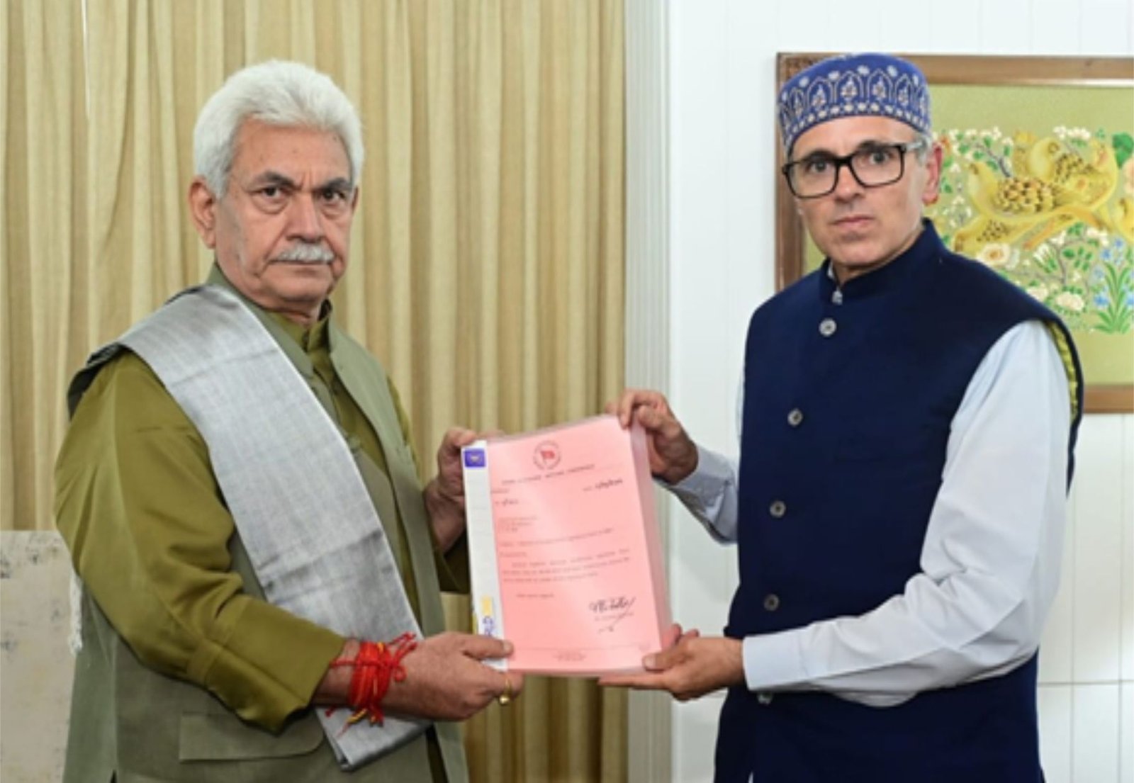 Omar Abdullah Meets LG, NC-Congress Alliance Stakes Claim to Form Government in J&K