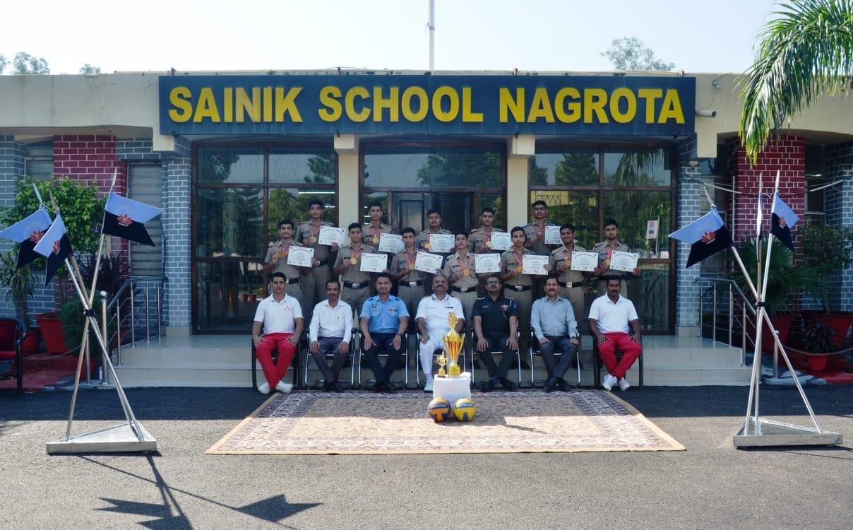 Sainik School Nagrota Wins All India Sainik Schools National  Volleyball Championship 2024